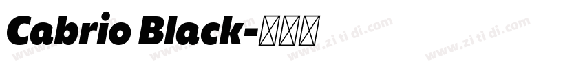 Cabrio Black字体转换